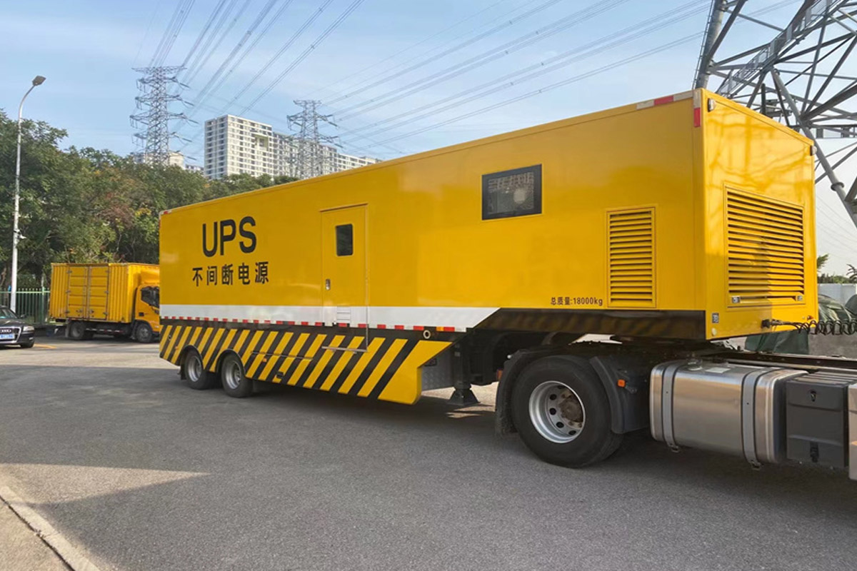 崖城镇发电机租赁施工现场